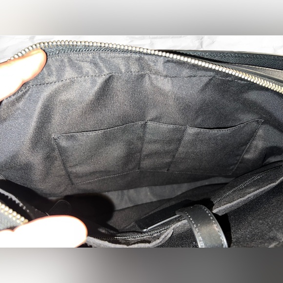 Coach Black Leather Men's Work Bag - Picture 5 of 14